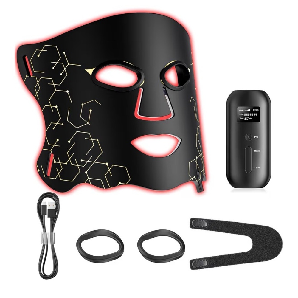 Black LED Face Mask NWT